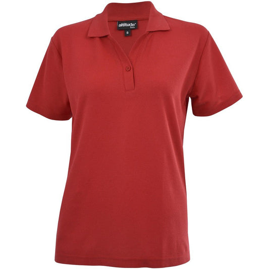 Ladies Melrose Heavyweight Golf Shirt - Red - Brand your company Logo! Get a quote - Promo Lingo