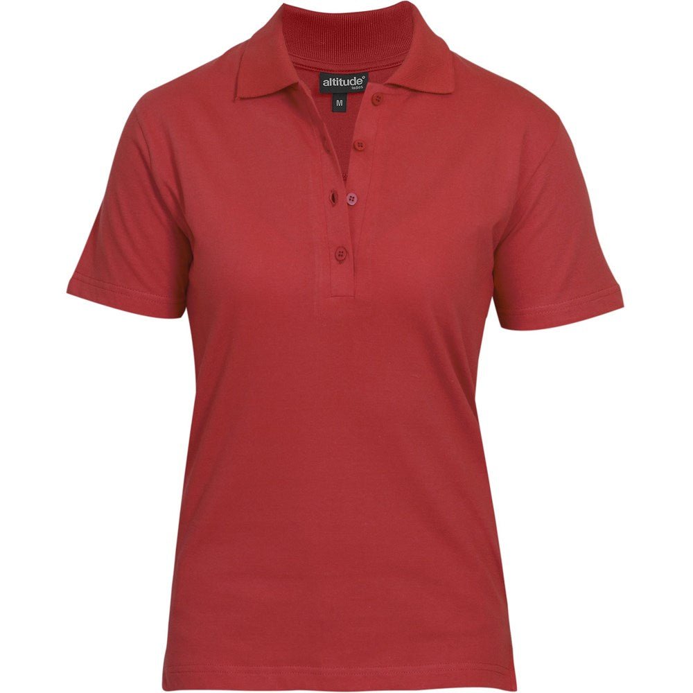 Ladies Michigan Golf Shirt - Red - Brand your company Logo! Get a quote - Promo Lingo