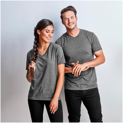 Ladies Michigan Melange V - Neck T-Shirt - Brand your company Logo! Get a quote - Promo Lingo