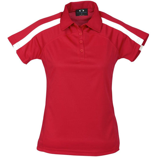Ladies Monte Carlo Golf Shirt - Red - Brand your company Logo! Get a quote - Promo Lingo