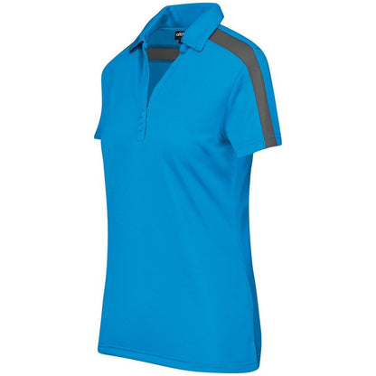 Ladies Nautilus Golf Shirt - Cyan - Brand your company Logo! Get a quote - Promo Lingo