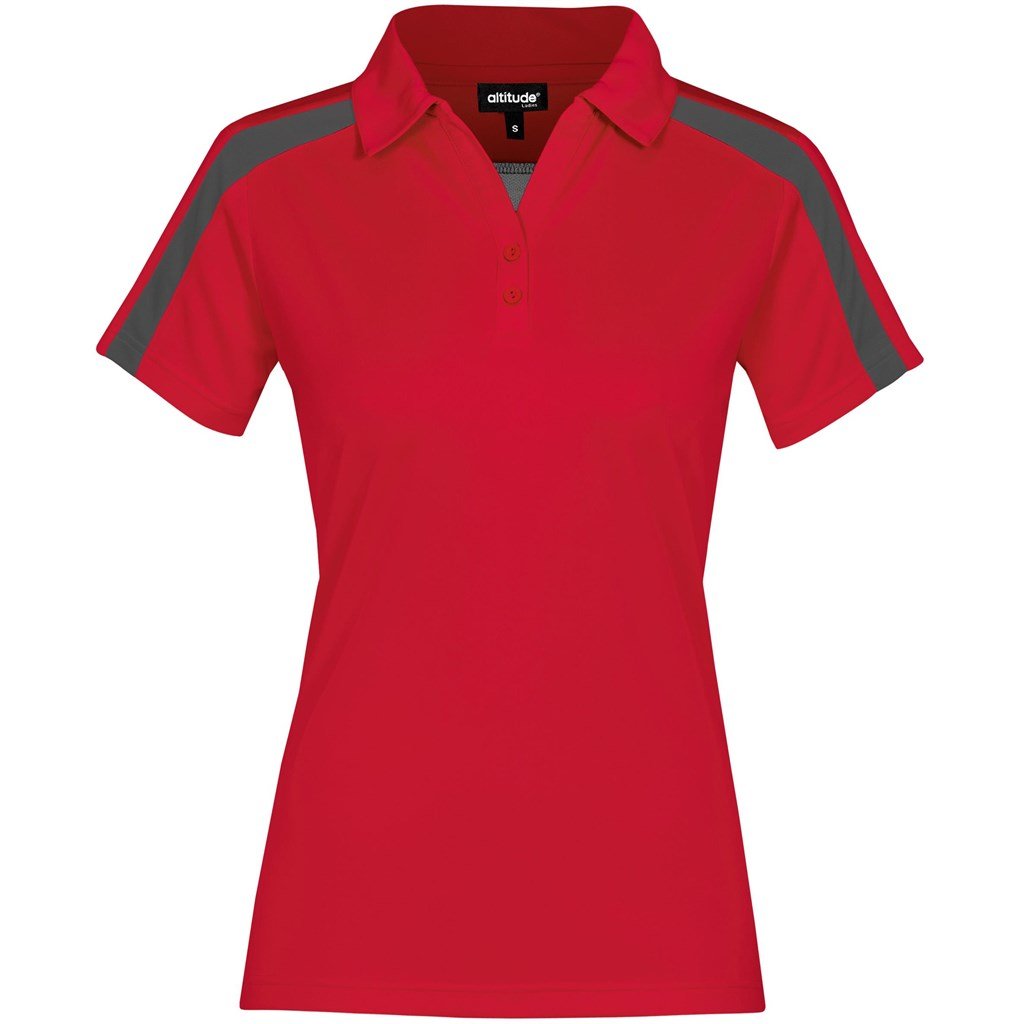 Ladies Nautilus Golf Shirt - Red - Brand your company Logo! Get a quote - Promo Lingo