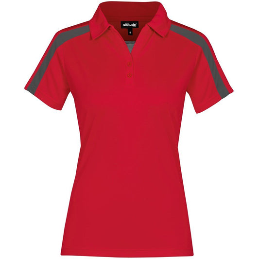 Ladies Nautilus Golf Shirt - Red - Brand your company Logo! Get a quote - Promo Lingo