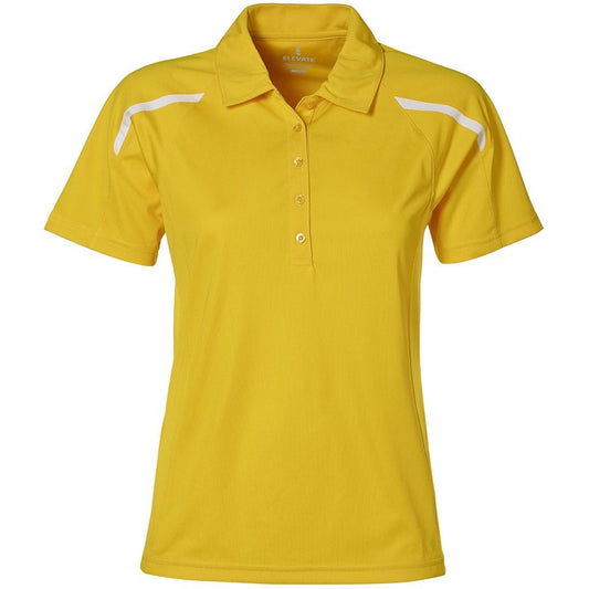 Ladies Nyos Golf Shirt - Yellow - Brand your company Logo! Get a quote - Promo Lingo