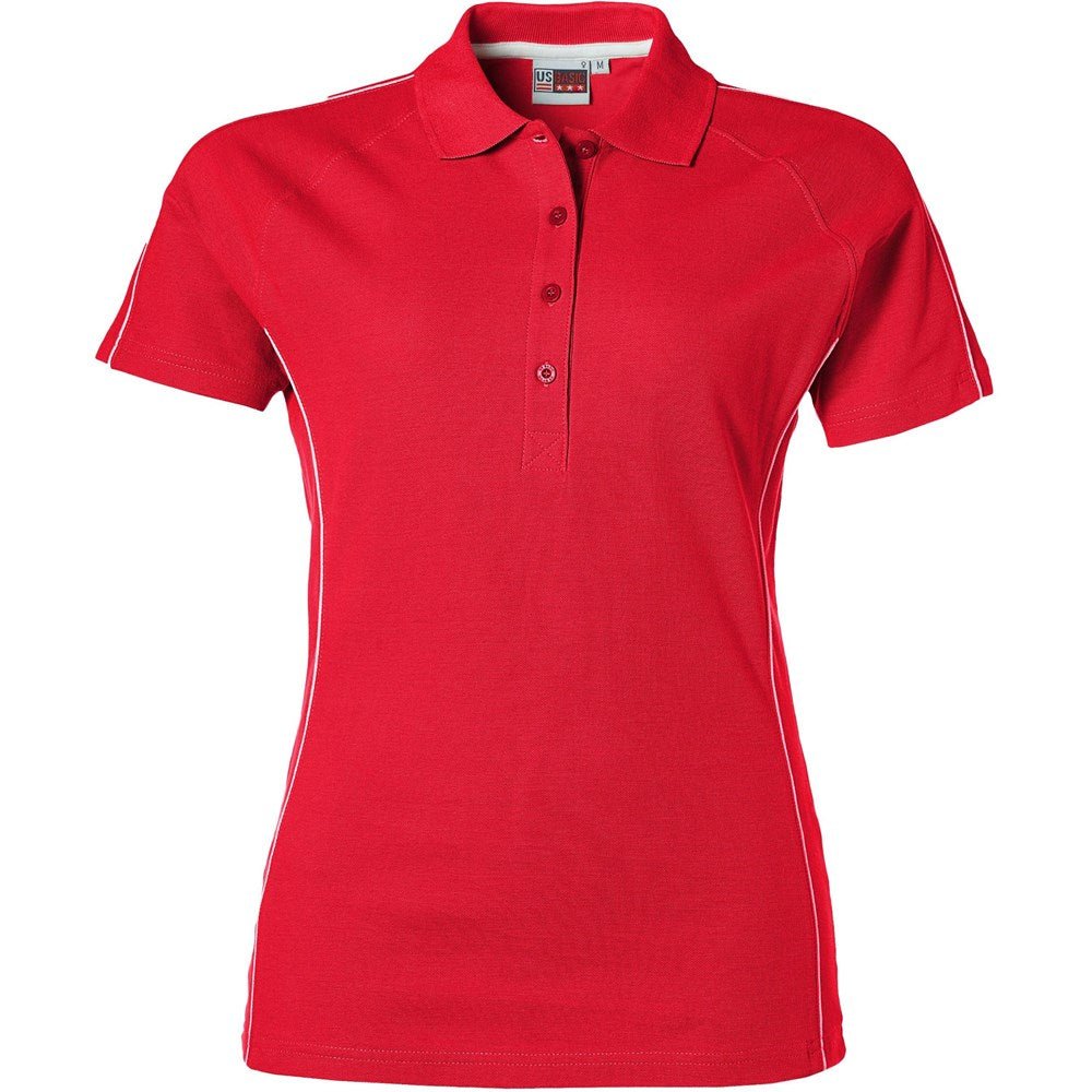 Ladies Pontiac Golf Shirt - Red - Brand your company Logo! Get a quote - Promo Lingo