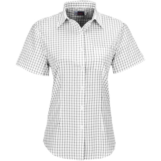 Ladies Short Sleeve Aston Shirt - White - Brand your company Logo! Get a quote - Promo Lingo