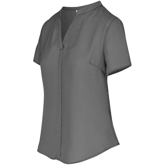Ladies Short Sleeve Ava Blouse - Brand your company Logo! Get a quote - Promo Lingo