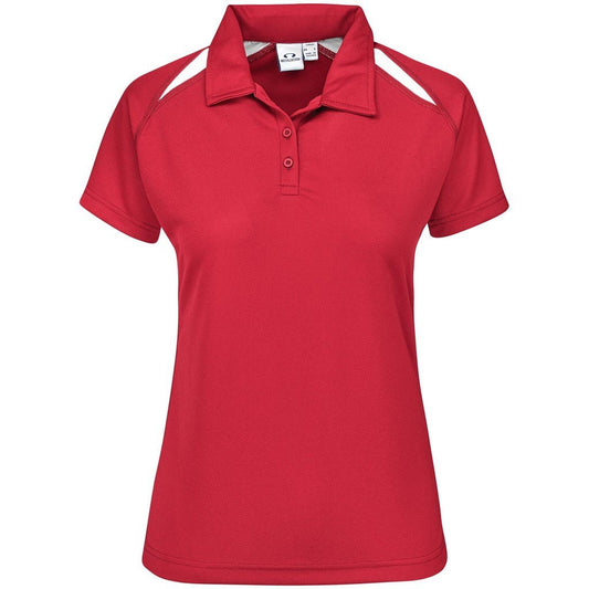Ladies Splice Golf Shirt - Red - Brand your company Logo! Get a quote - Promo Lingo