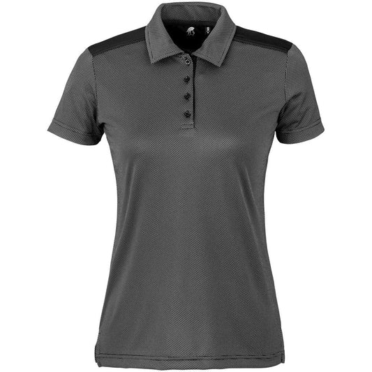 Ladies Sterling Ridge Golf Shirt - Black - Brand your company Logo! Get a quote - Promo Lingo