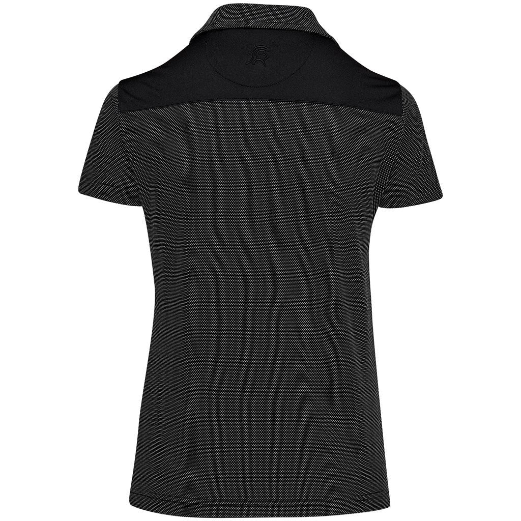 Ladies Sterling Ridge Golf Shirt - Black - Brand your company Logo! Get a quote - Promo Lingo