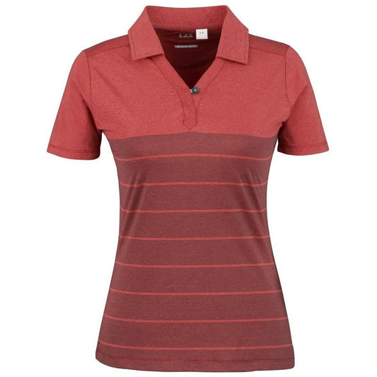 Ladies Streak Golf Shirt - Red - Brand your company Logo! Get a quote - Promo Lingo