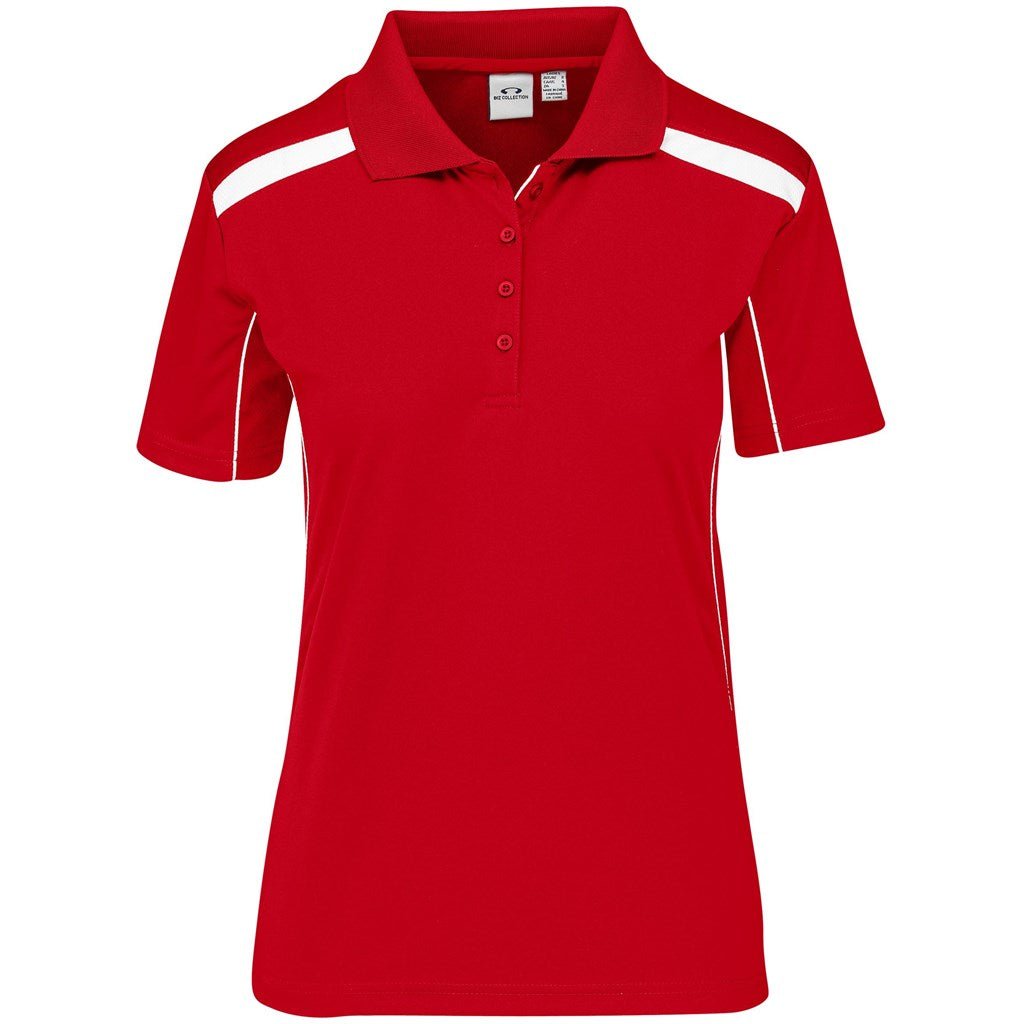 Ladies United Golf Shirt - Red - Brand your company Logo! Get a quote - Promo Lingo