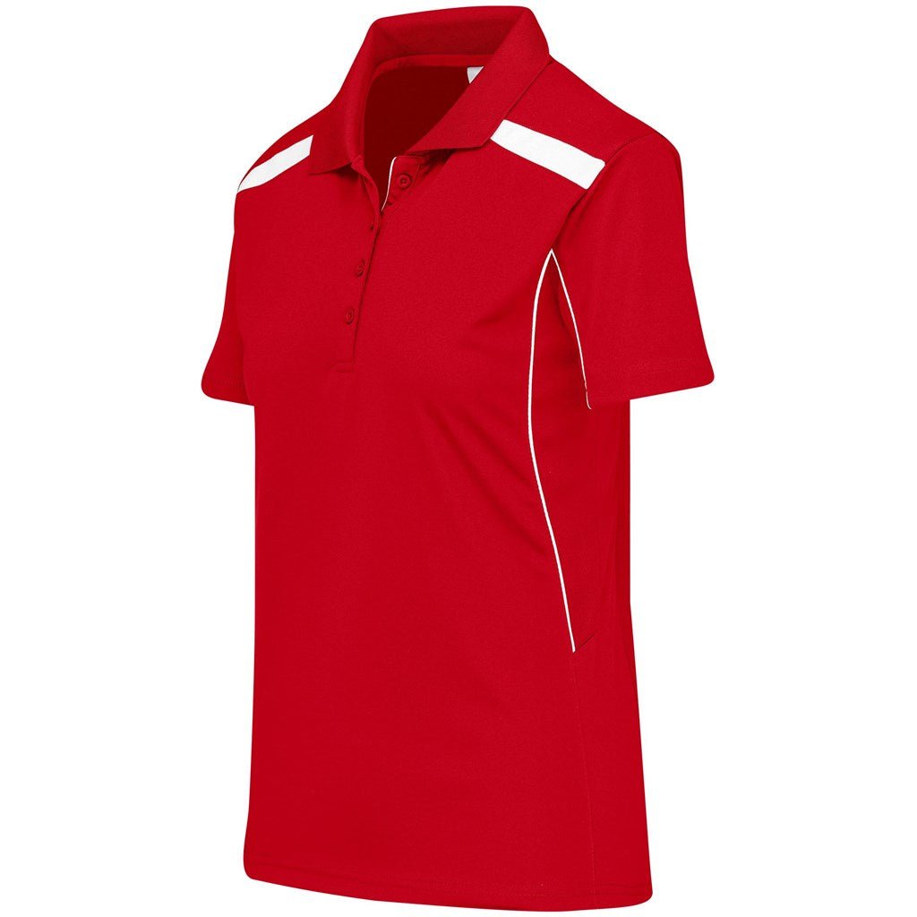 Ladies United Golf Shirt - Red - Brand your company Logo! Get a quote - Promo Lingo