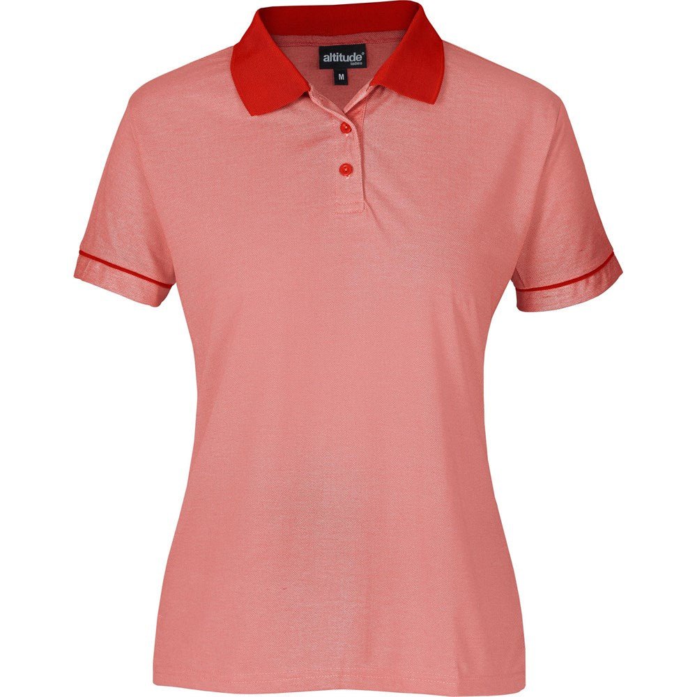 Ladies Verge Golf Shirt - Red - Brand your company Logo! Get a quote - Promo Lingo