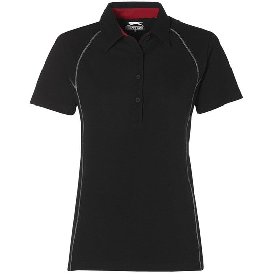 Ladies Victory Golf Shirt - Black - Brand your company Logo! Get a quote - Promo Lingo