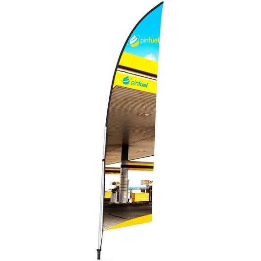 Legend 2m Arcfin Flying Banner (Set of 2) - Brand your company Logo! Get a quote - Promo Lingo