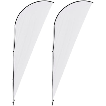 Legend 2m Sharkfin Flying Banner (Set of 2) - Brand your company Logo! Get a quote - Promo Lingo