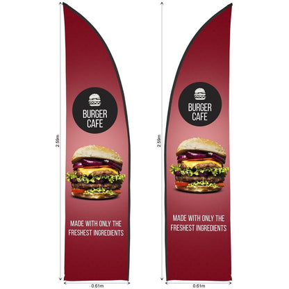 Legend 2m Sublimated Arcfin Double - Sided Banner Skin - Brand your company Logo! Get a quote - Promo Lingo