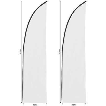 Legend 2m Sublimated Arcfin Flying Banner Skin - Set Of 2 - Brand your company Logo! Get a quote - Promo Lingo
