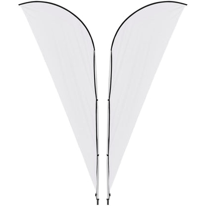 Legend 2M Sublimated Sharkfin Double - Sided Flying Banner - 1 complete unit - Brand your company Logo! Get a quote - Promo Lingo