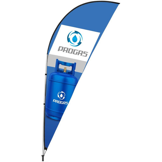 Legend 3m Sharkfin Flying Banner (Set of 2) - Brand your company Logo! Get a quote - Promo Lingo