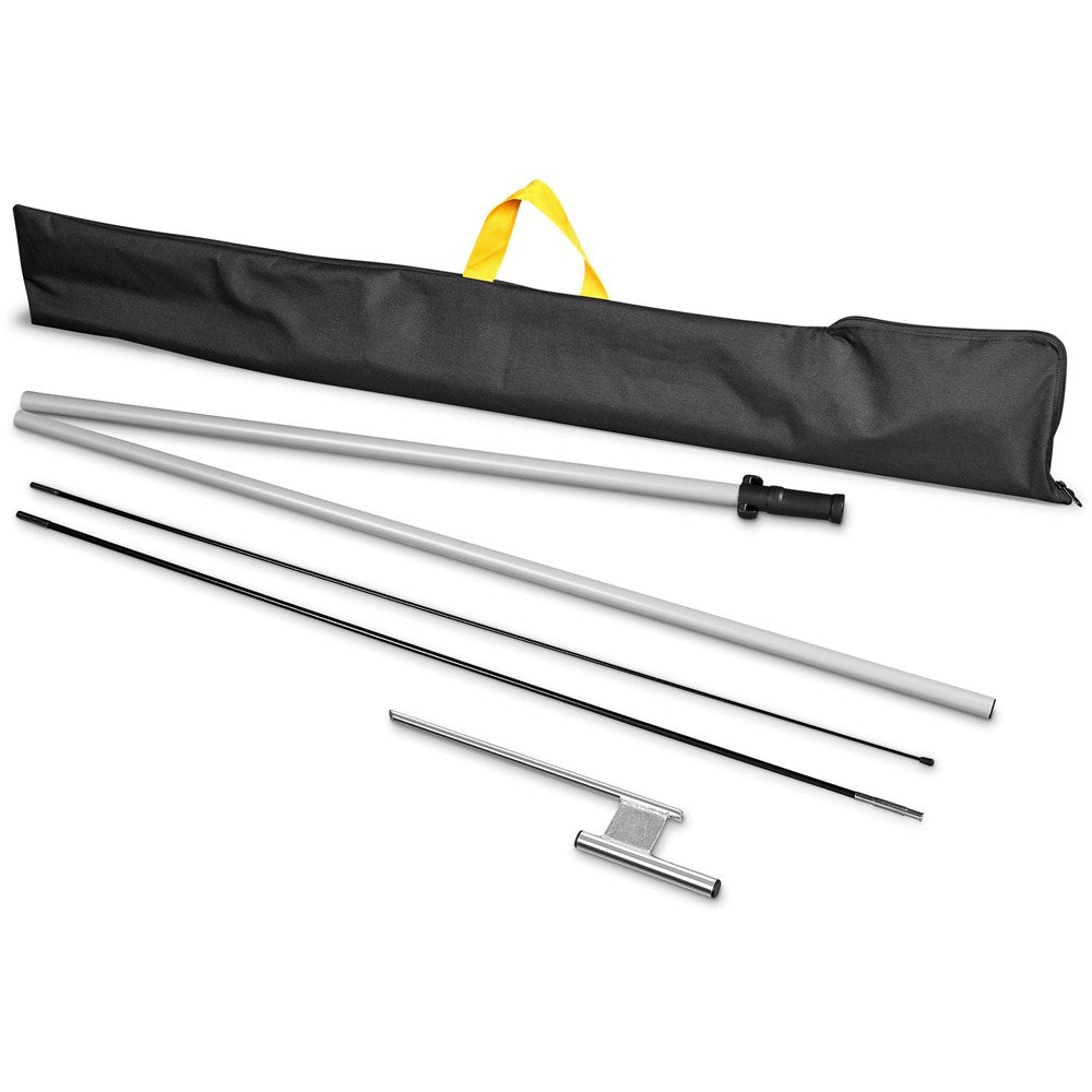 Legend 3M Sublimated Arcfin Double - Sided Flying Banner - 1 complete unit - Brand your company Logo! Get a quote - Promo Lingo