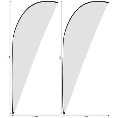 Legend 3m Sublimated Sharkfin Flying Banner Skin Set Of 2 - Brand your company Logo! Get a quote - Promo Lingo