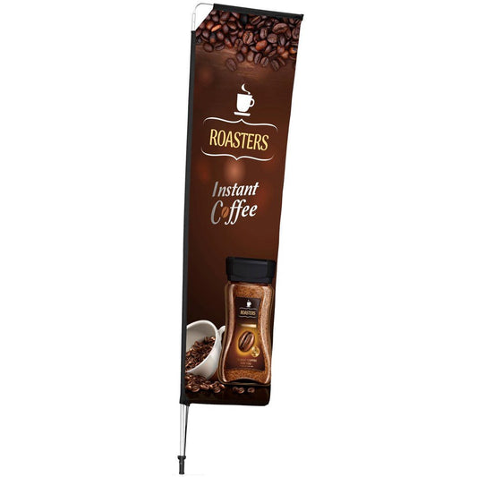 Legend 3M Sublimated Telescopic Double - Sided Flying Banner - 1 complete unit - Brand your company Logo! Get a quote - Promo Lingo