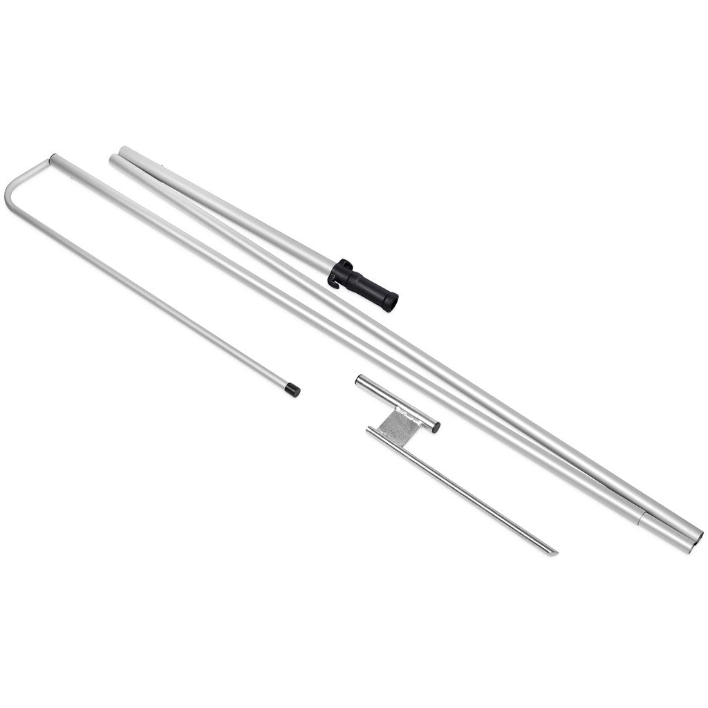 Legend 3M Sublimated Telescopic Double - Sided Flying Banner - 1 complete unit - Brand your company Logo! Get a quote - Promo Lingo