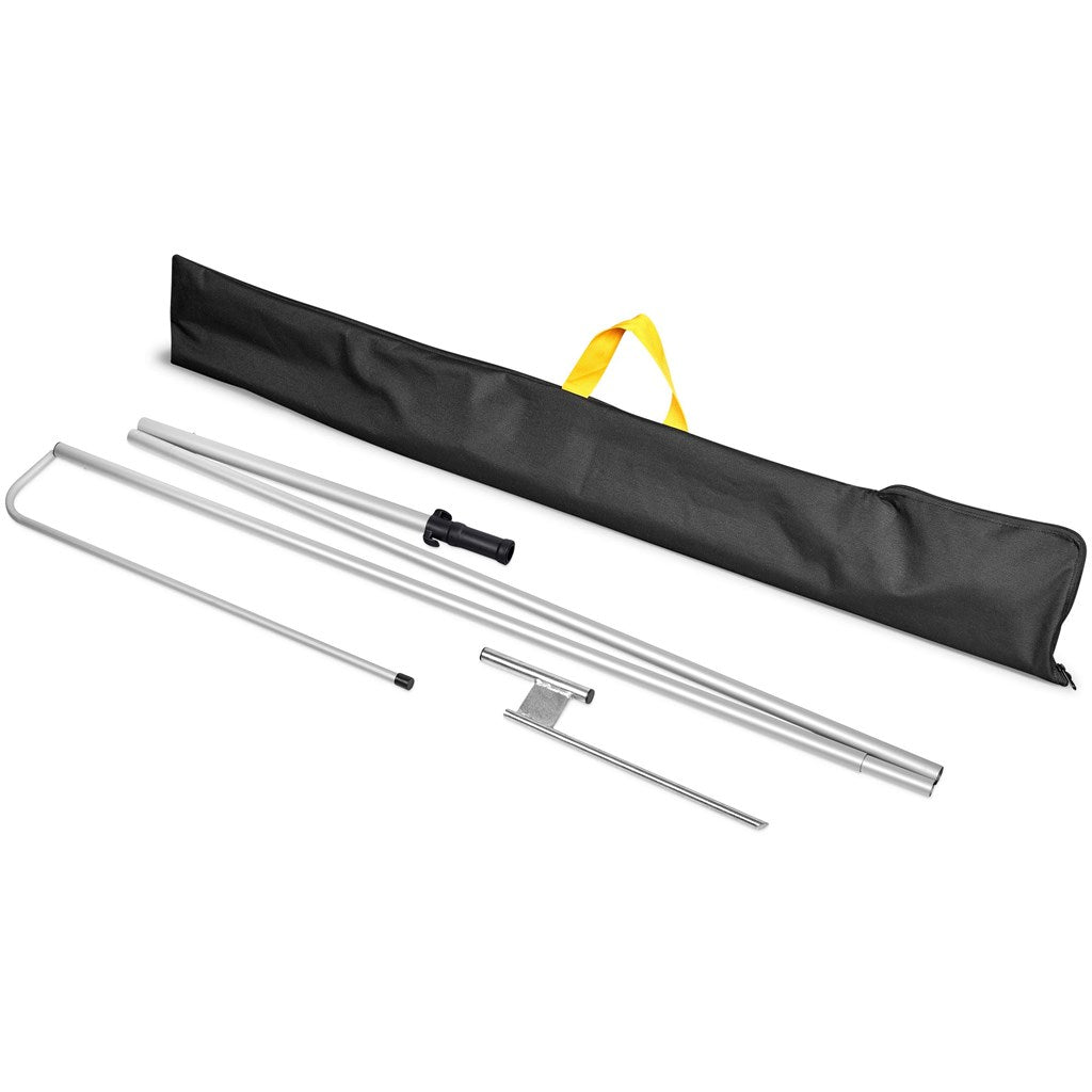 Legend 3M Sublimated Telescopic Double - Sided Flying Banner - 1 complete unit - Brand your company Logo! Get a quote - Promo Lingo