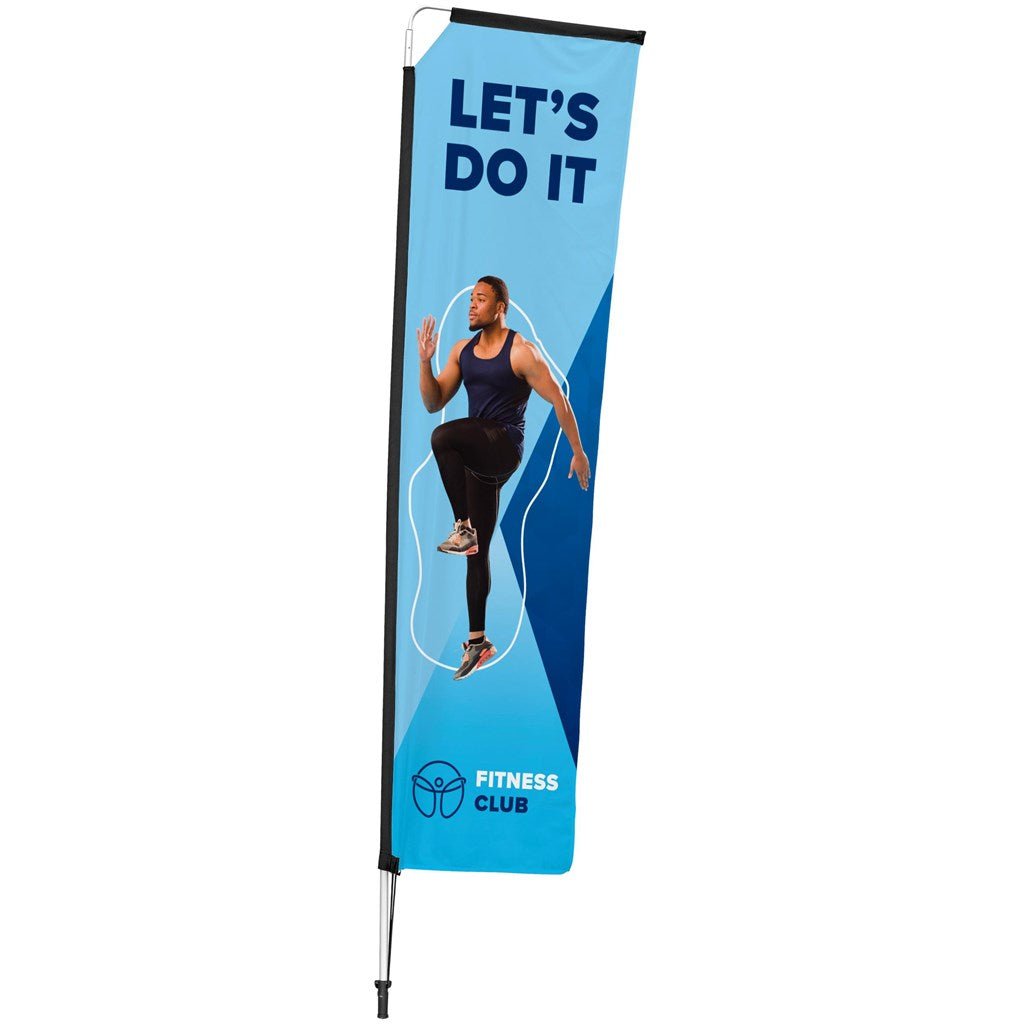 Legend 3m Telescopic Flying Banner (Set of 2) - Brand your company Logo! Get a quote - Promo Lingo