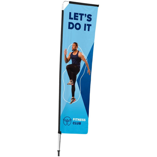 Legend 3m Telescopic Flying Banner (Set of 2) - Brand your company Logo! Get a quote - Promo Lingo