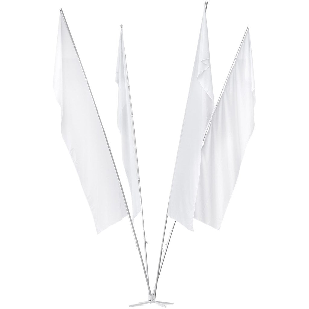 Legend 4 Flag Fountain 6m Large (1m x 4m flags) - Brand your company Logo! Get a quote - Promo Lingo