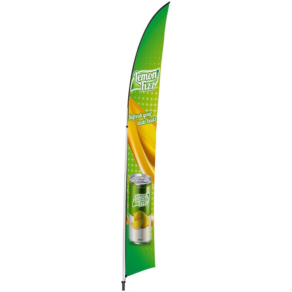 Legend 4m Arcfin Flying Banner (Set of 2) - Brand your company Logo! Get a quote - Promo Lingo