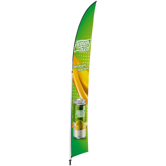 Legend 4m Arcfin Flying Banner (Set of 2) - Brand your company Logo! Get a quote - Promo Lingo