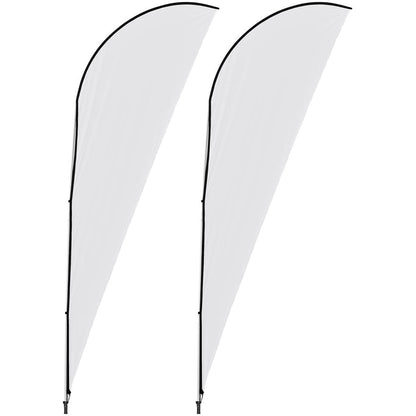 Legend 4m Sharkfin Flying Banner (Set of 2) - Brand your company Logo! Get a quote - Promo Lingo