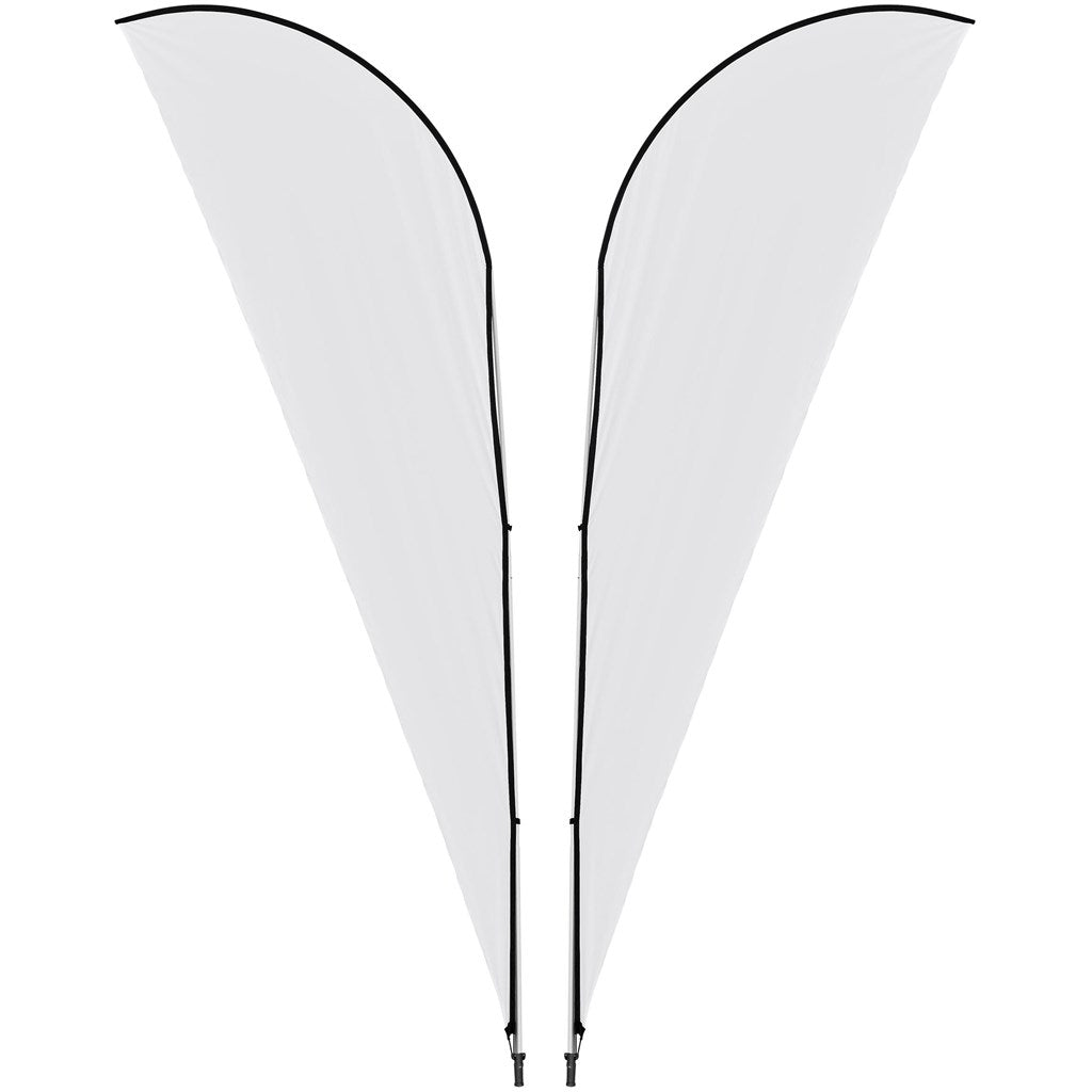 Legend 4M Sublimated Sharkfin Double - Sided Flying Banner - 1 complete unit - Brand your company Logo! Get a quote - Promo Lingo