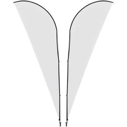 Legend 4M Sublimated Sharkfin Double - Sided Flying Banner - 1 complete unit - Brand your company Logo! Get a quote - Promo Lingo