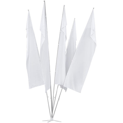 Legend 5 Flag Fountain 6m Large (1m x 4m flags) - Brand your company Logo! Get a quote - Promo Lingo