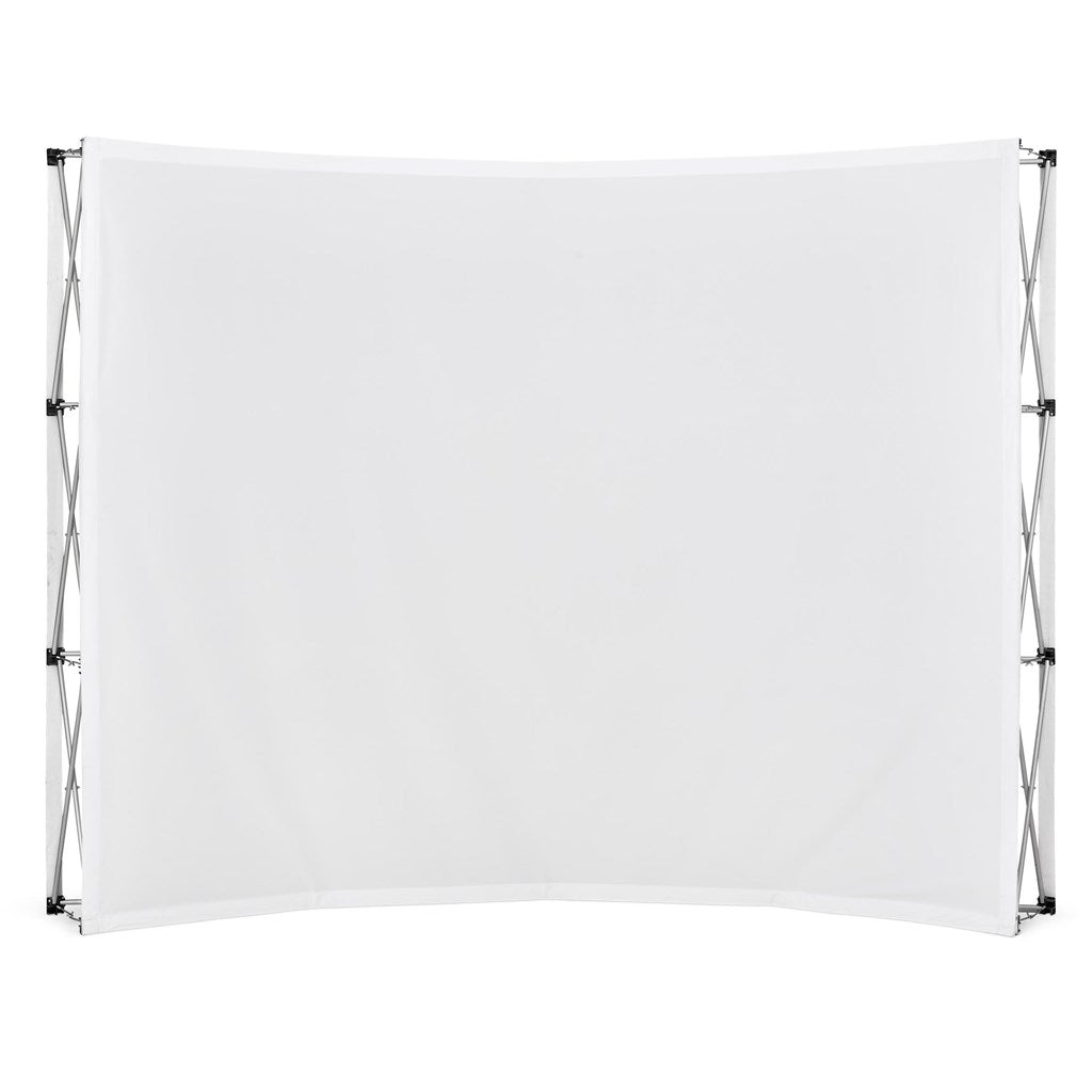 Legend Curved Banner Wall 2.85m x 2.25m - Brand your company Logo! Get a quote - Promo Lingo