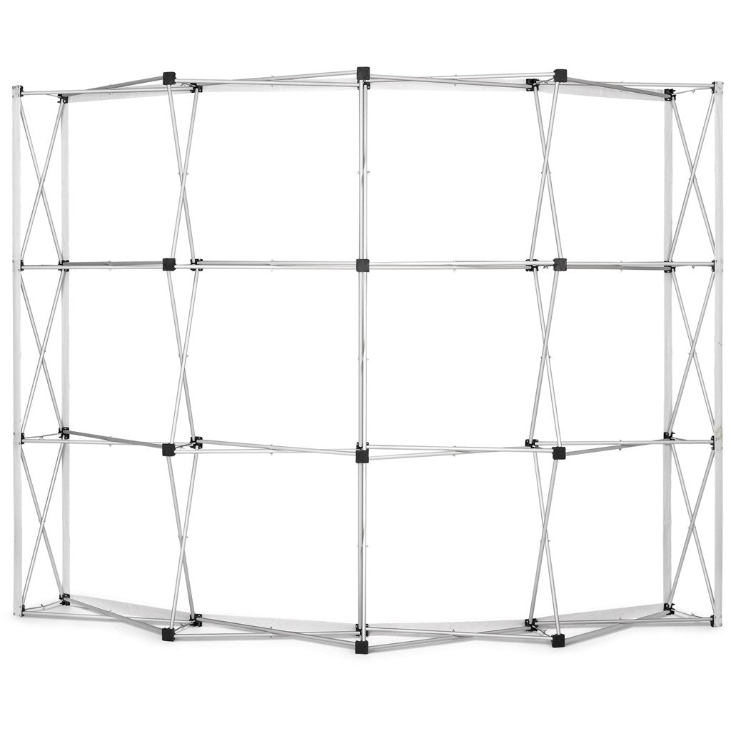 Legend Curved Banner Wall 2.85m x 2.25m - Brand your company Logo! Get a quote - Promo Lingo