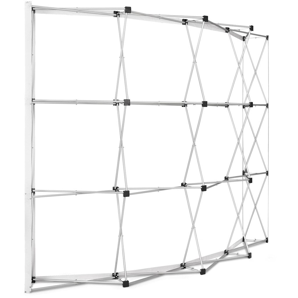 Legend Curved Banner Wall 2.85m x 2.25m - Brand your company Logo! Get a quote - Promo Lingo