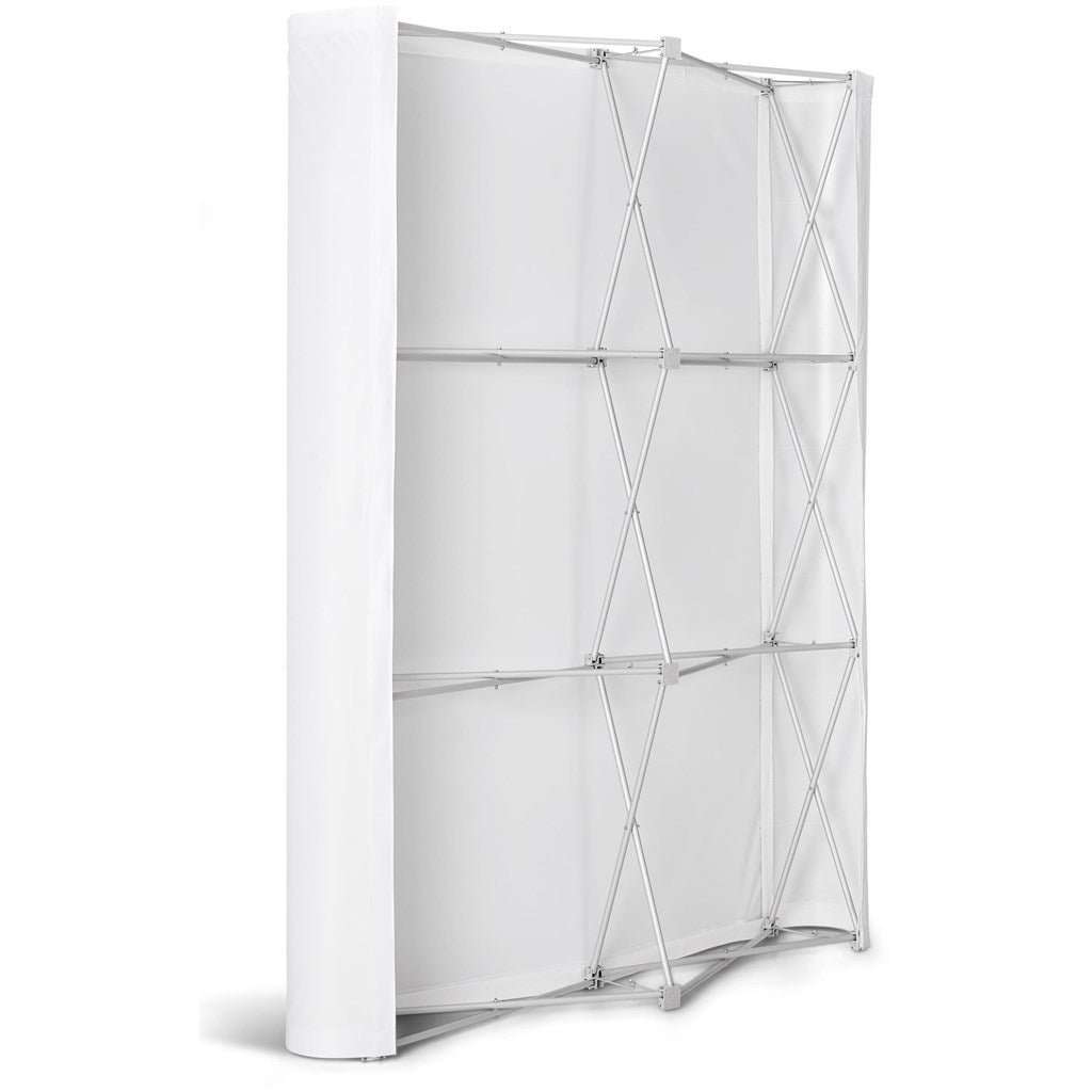 Legend Curved Banner Wall with Wings 1.45m x 2.25m - Brand your company Logo! Get a quote - Promo Lingo