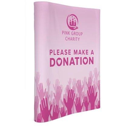 Legend Curved Banner Wall with Wings 1.45m x 2.25m - Brand your company Logo! Get a quote - Promo Lingo