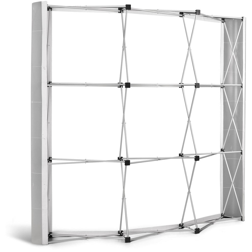Legend Curved Banner Wall with Wings 2.15m x 2.25m - Brand your company Logo! Get a quote - Promo Lingo