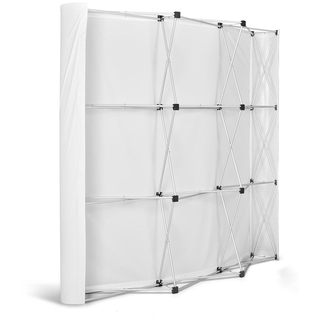 Legend Curved Banner Wall with Wings 2.15m x 2.25m - Brand your company Logo! Get a quote - Promo Lingo