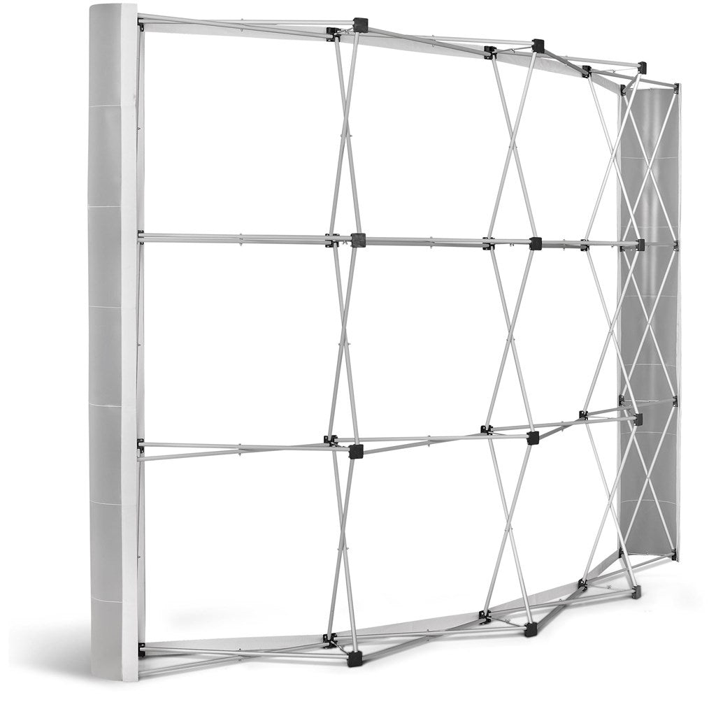 Legend Curved Banner Wall with Wings 2.85m x 2.25m - Brand your company Logo! Get a quote - Promo Lingo