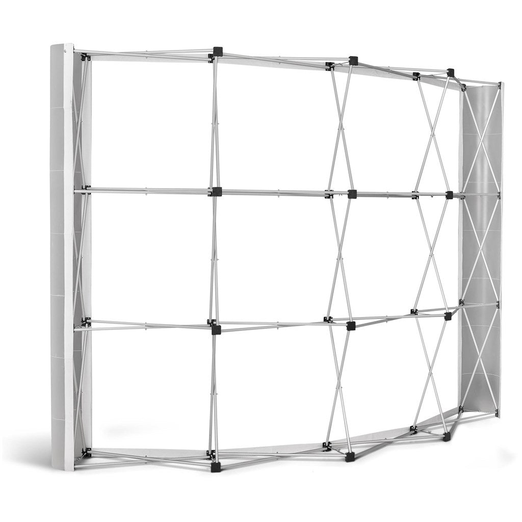 Legend Curved Banner Wall with Wings 2.85m x 2.25m - Brand your company Logo! Get a quote - Promo Lingo