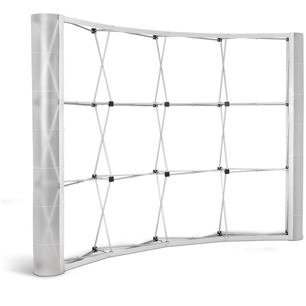 Legend Curved Banner Wall with Wings 2.85m x 2.25m - Brand your company Logo! Get a quote - Promo Lingo