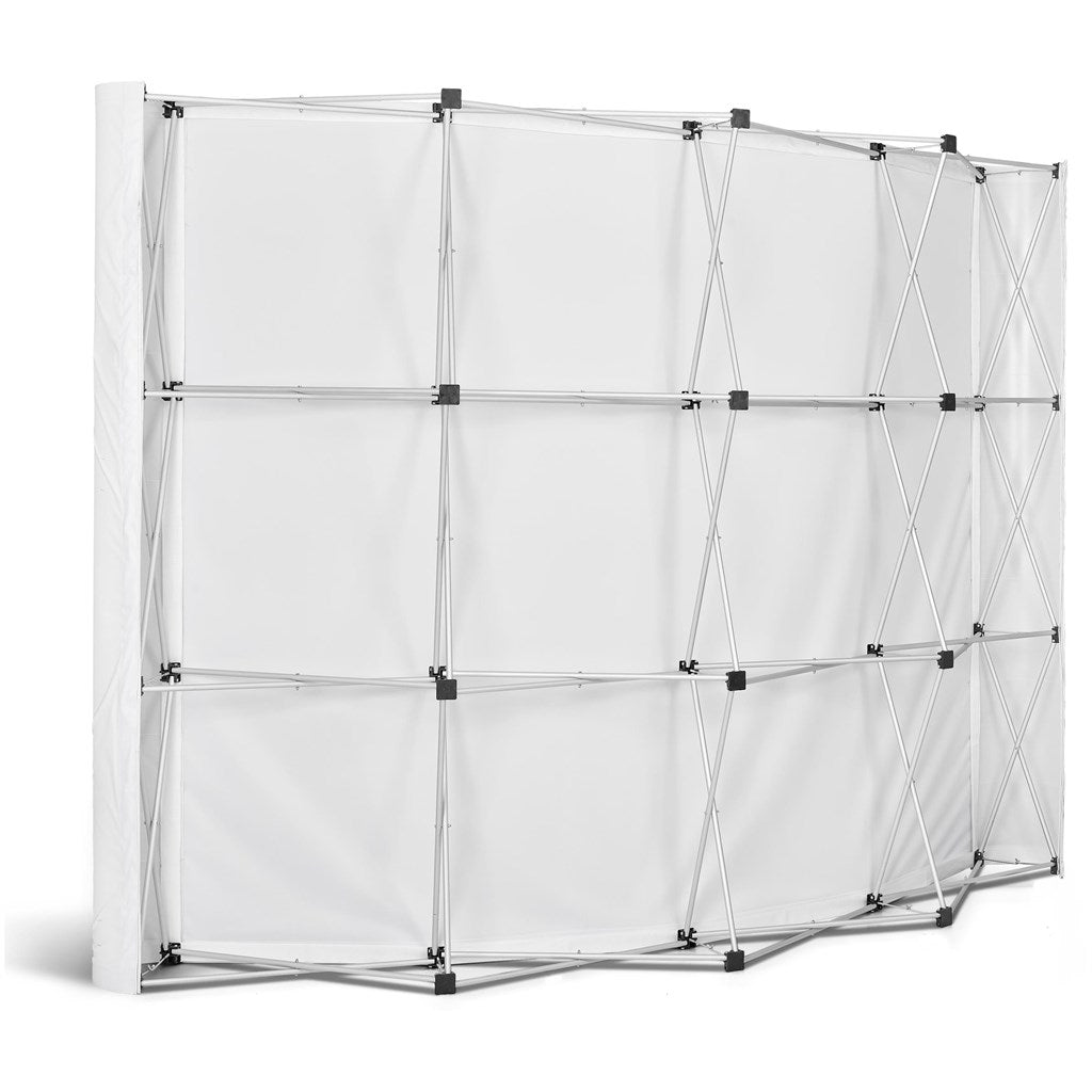 Legend Curved Banner Wall with Wings 2.85m x 2.25m - Brand your company Logo! Get a quote - Promo Lingo